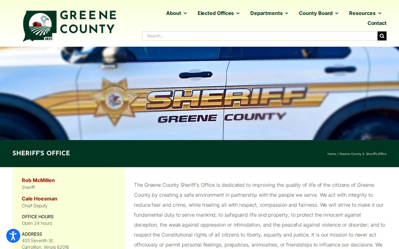 Greene County Sheriff and jail information