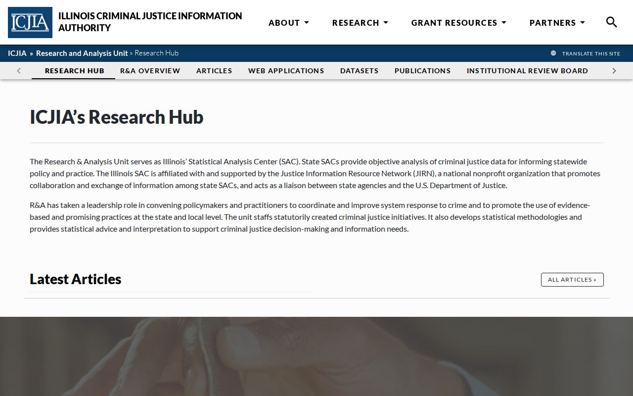 Illinois Criminal Justice Information Authority Research Hub