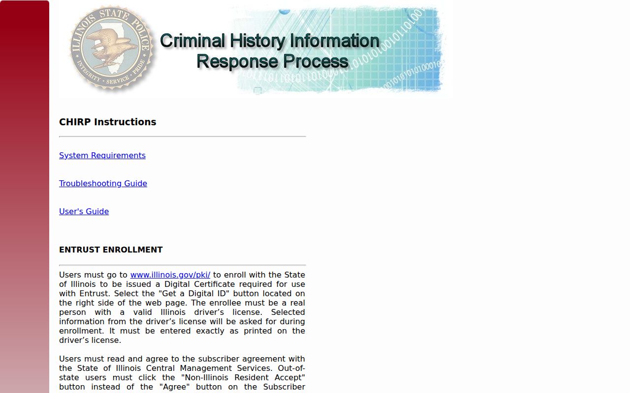 Greene County criminal history CHIRP conviction portal