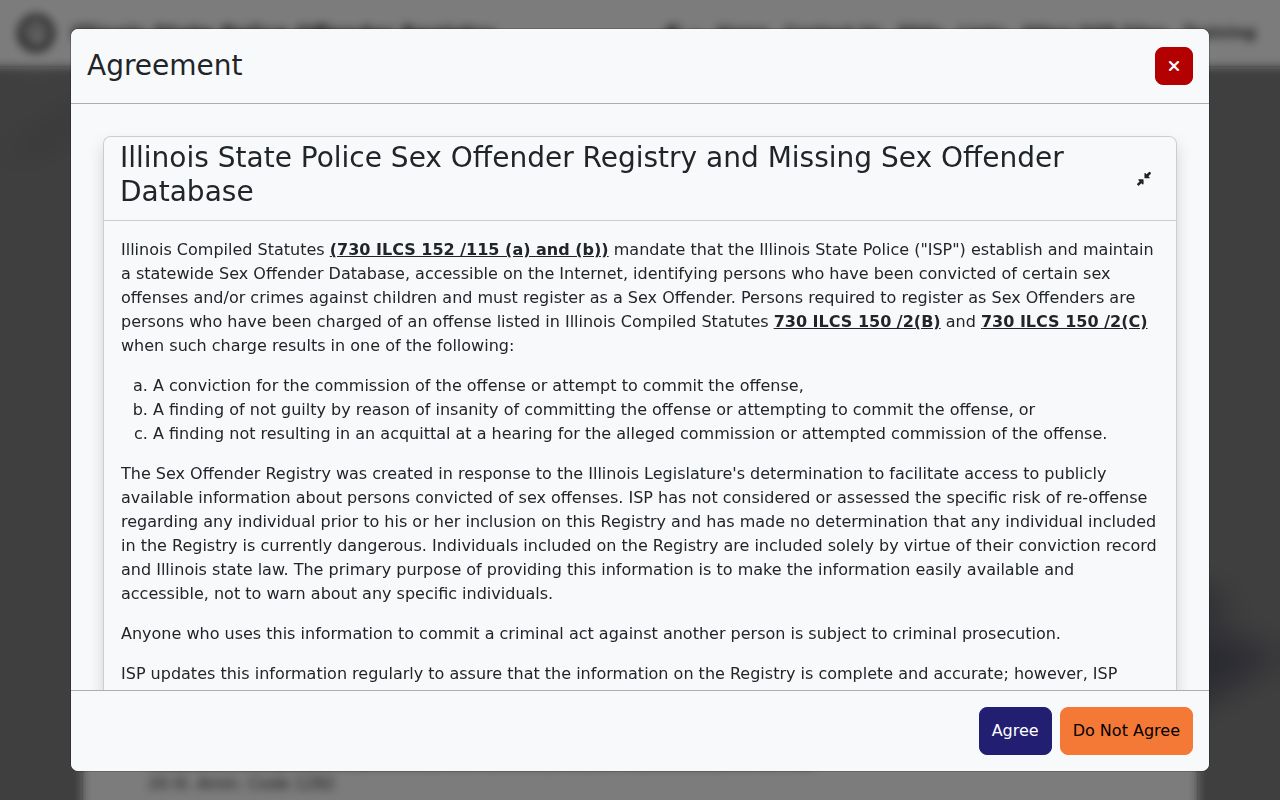 Greene County sex offender check Illinois registry profile