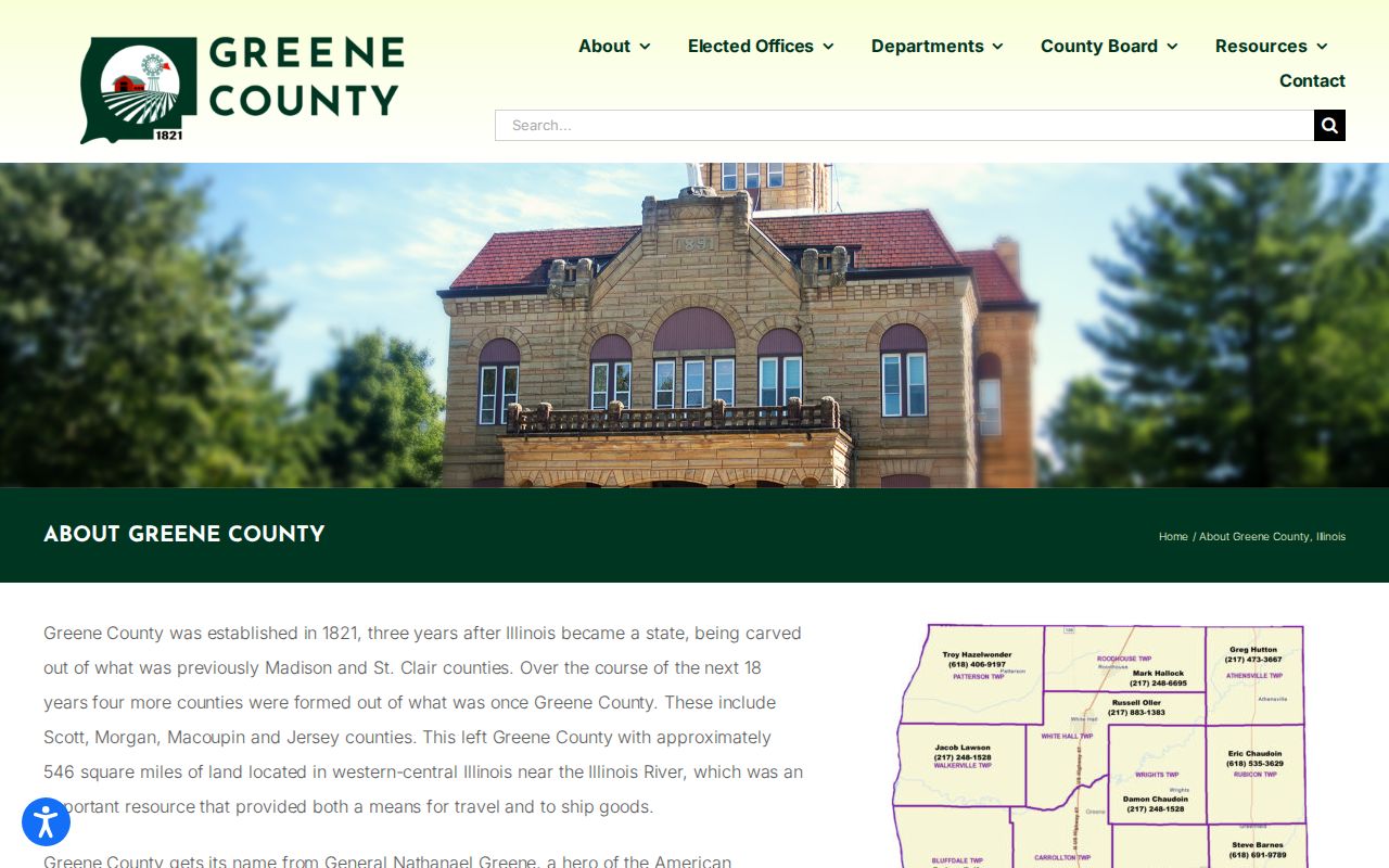 Roodhouse criminal history and Greene County community context